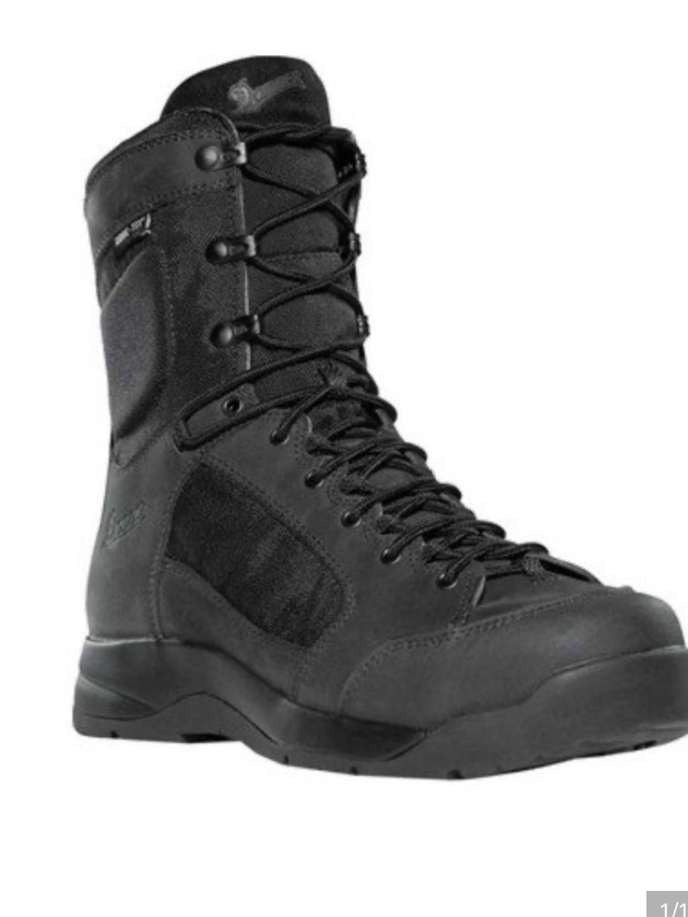 Danner Descender Men’s 8” Black Gore Tex Boots. SZ  10.5. Suede. Work Boots.